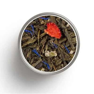 Thé vert FRAISE-MENTHE bio