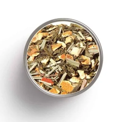 Thé vert bio saveur orange sanguine